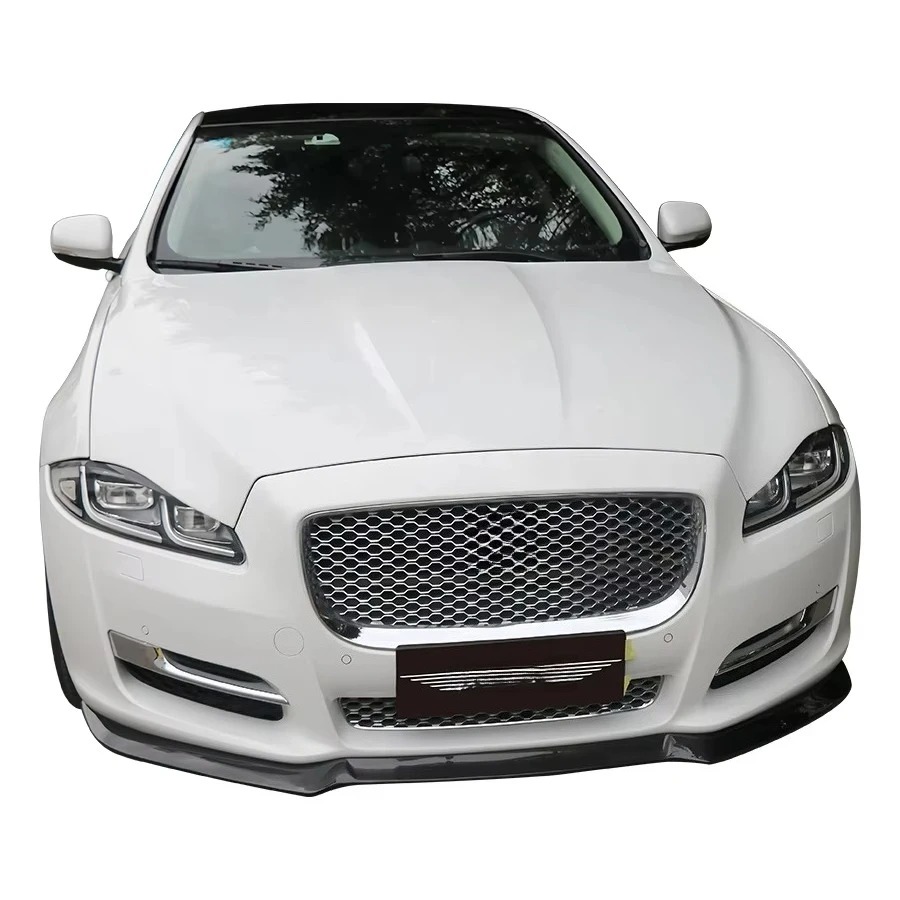 New Carbon Fiber Front Lip Bumper Chin Splitters Body Kits for XJL 2017-2019 Car Accessories